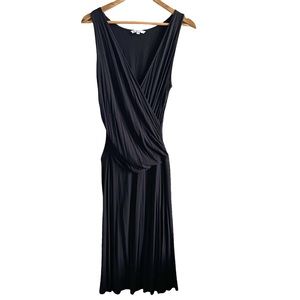 CAbi Black V- Neck Dress